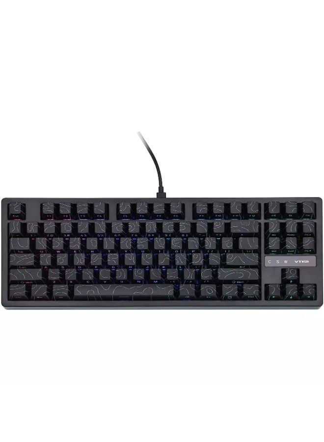 VTER ATO87 HE Magnetic Gaming Keyboard with Adjustable Actuation, Hall Effect Keyboard with 0.125ms Latency, 8K Polling Rate, 87-Key, Hot-Swappable, RGB, Customizable Keys - Image 1